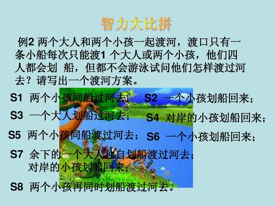过河问题视频讲解_过河问题人教版会学吗_八人过河问题