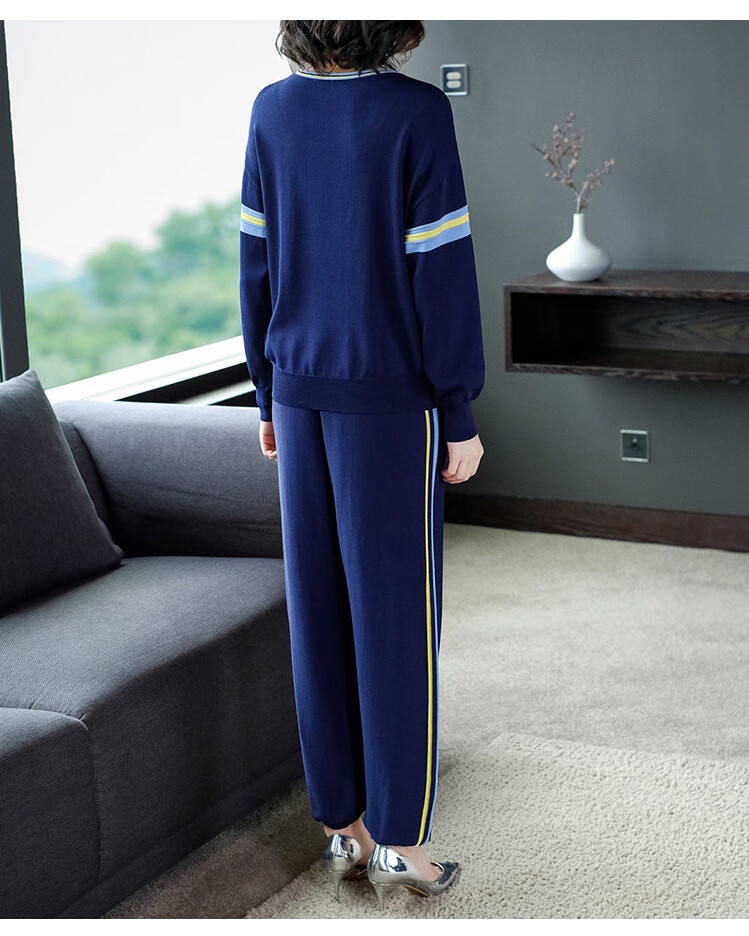 纯棉休闲运动套装女_女式夏季纯棉运动套装_纯棉女运动服纯棉女运动套装