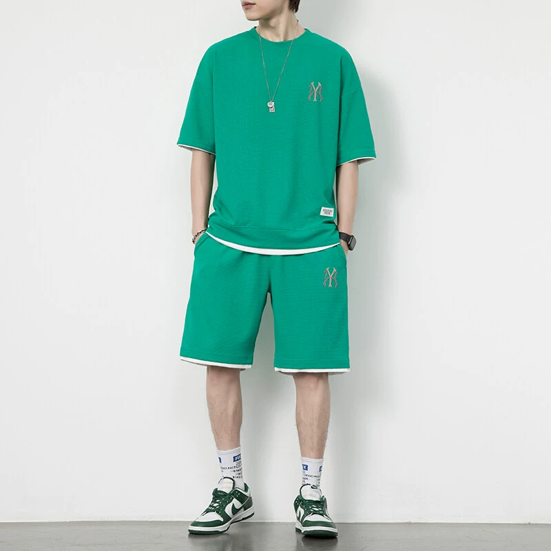 短袖运动套装夏装女款_夏季短袖运动服_夏季短袖运动套装